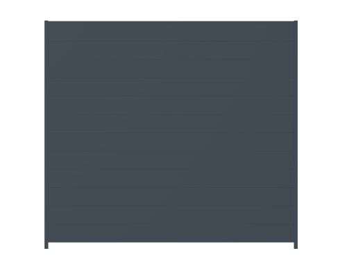 Plotové pole, hliníkové (U profil), šířkově nastavitelné, 2000 x 1800 mm